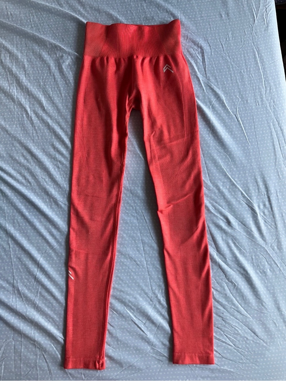 Oner Active Red-Orange Seamless High-Waist Leggings